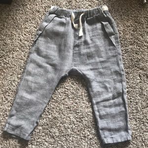 By Zara linen pant 18-24 months